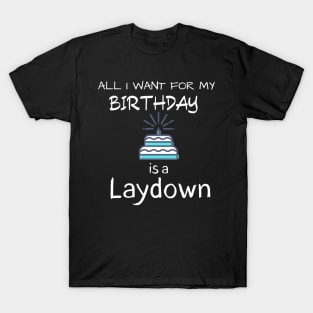 All i want for my Birthday is a Laydown T-Shirt